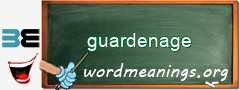 WordMeaning blackboard for guardenage